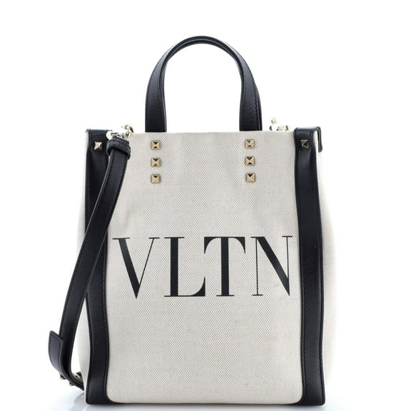 Pre-Owned Grande Plage VLTN Tote Canvas Mini By Rebag