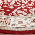 thumbnail image 3 of Safavieh Easy Care Yasmin Oriental Area Rug, Red/Ivory, 8' x 8' Round, 3 of 8