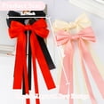 thumbnail image 3 of 4PCS Hair Bows for Women Girls Silky Bow Hair Ribbon Clips with Long Tail Alligator Metal Clips Hair Bows, 3 of 7