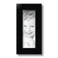thumbnail image 2 of ArtToFrames 4" x 11" Satin Black Step Lip Picture Frame, 4x11 inch Black Wood Poster Frame (WOM-1452), 2 of 7