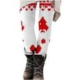 thumbnail image 2 of YOIAVAIOY Holiday Leggings for Women High Waisted Buttery Soft Yoga Pants Christmas Print Casual Workout Tights Red L, 2 of 5
