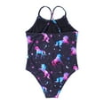 thumbnail image 3 of inhzoy Little Girls One Piece Swimsuit Fish Scales Summer Beach Swimwear, 3 of 4