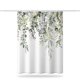 thumbnail image 1 of Eucalyptus Shower Curtain 180 X 180 Cm With 12 Hooks, Watercolor Sage Green Leaves Bath Room, 1 of 3