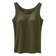 thumbnail image 1 of Toimothcn Womens Tank Tops Casual Solid Color Sleeveless Tank Tops With Built In Bra Round Neck Summer Workout Shirt Tops Suitable For Outdoor Activities, 1 of 4