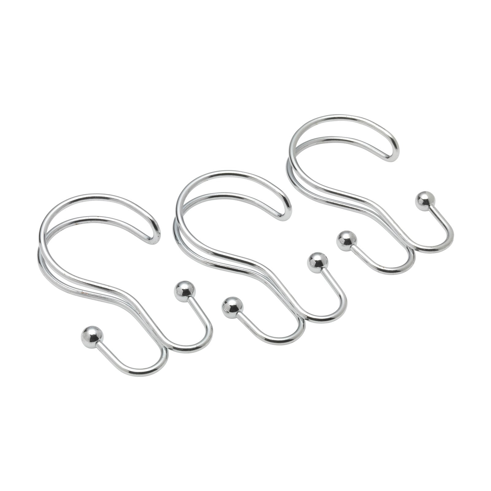 Double Shower Curtain Hook in Chrome