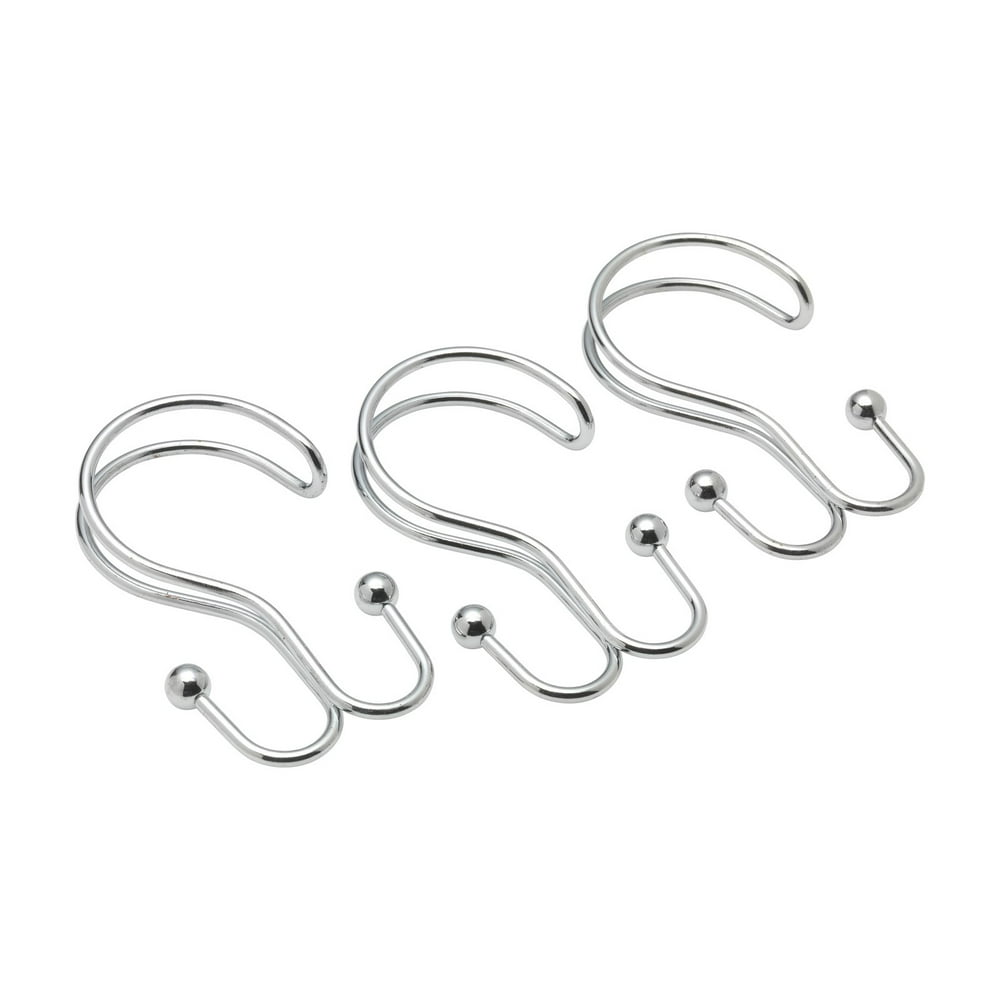 Double Shower Curtain Hook in Chrome
