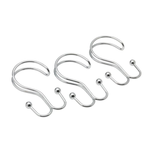 Double Shower Curtain Hook in Chrome