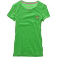 thumbnail image 1 of Aeropostale - Playera gráfica con bolsillo y cuello redondo para mujer, verde, extra pequeña Aeropostale  Camiseta gráfica, 1 of 1