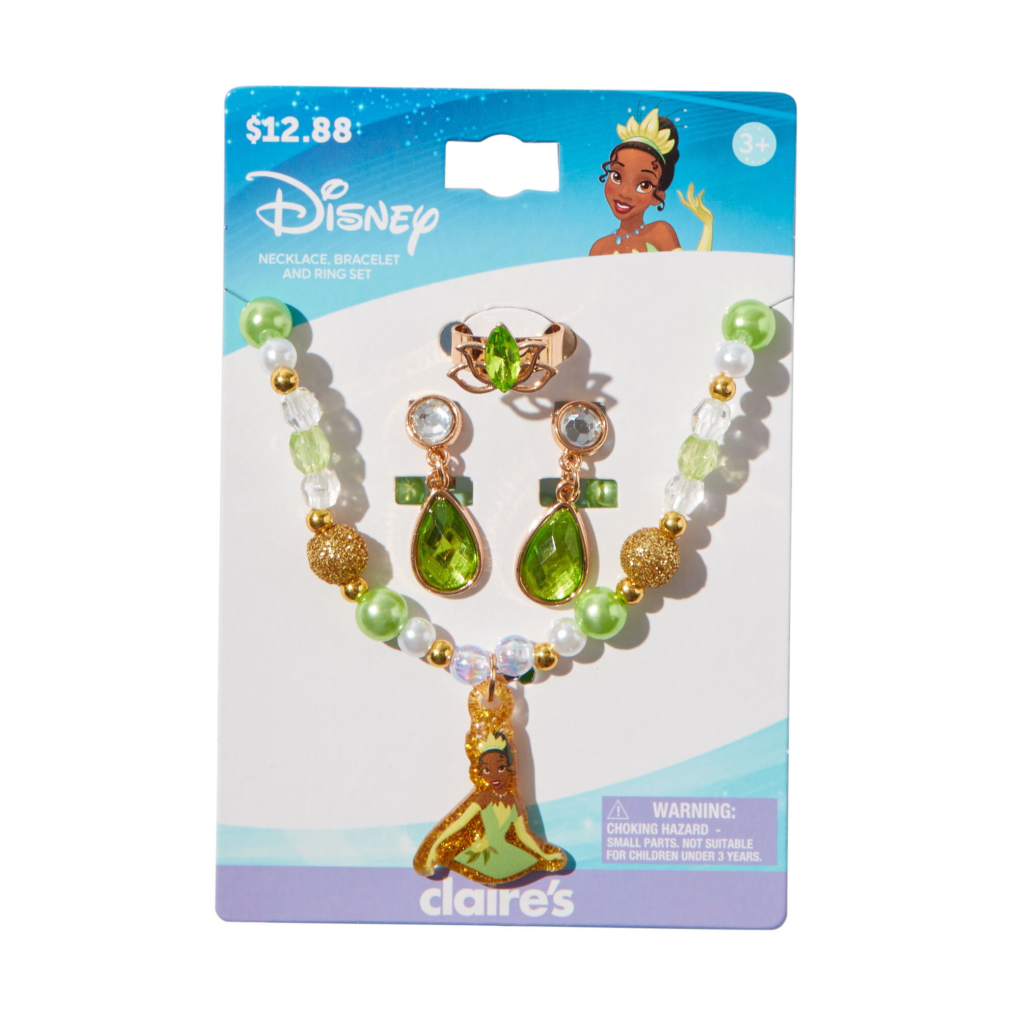 Claire's Minnie Mouse Necklace, Earring and Ring Set, Disney