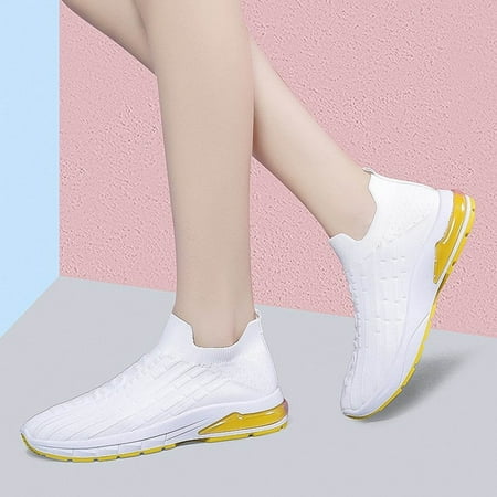 

Egmy Spring Mesh Breathable Casual Shoes Lace-Up Flying Knit Sports Women S Shoes