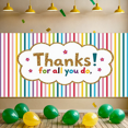 thumbnail image 6 of Colorful Design Thanks Banner Glitter Text Appreciation Decoration for Teacher's Day Employee Recognition Party Decor, 6 of 7