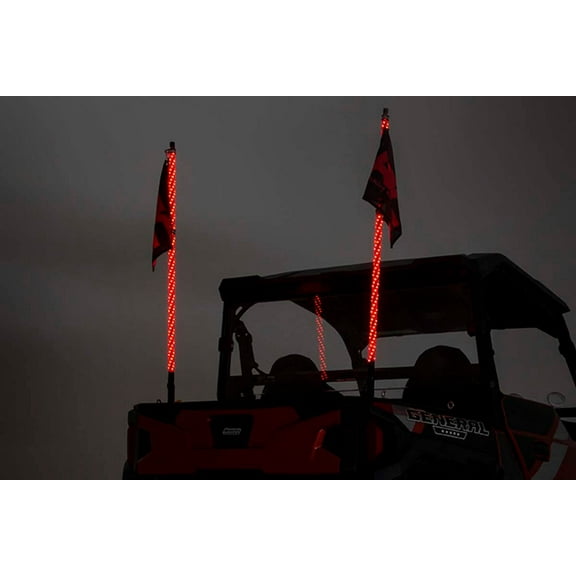 Rough Country 4' Multi-Function UTV LED Whip Light Kit w/Remote - 93004