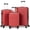 Red, variant on Zimtown Luggage Set 3 Piece Hardside Suitcase Set Lightweight Suitcase with Spinner Wheels, 20/24/28 Inch Luggage for Men Women, Orange