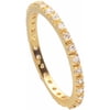 Women's Sterling Silver Round Cubic Zirconia Eternity Band