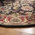 thumbnail image 3 of Safavieh Heritage Stuart Oriental Wool Area Rug, Chocolate/Red, 4'6" x 6'6" Oval, 3 of 11