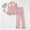 Watermelon Red, variant on Dolkfu Padded Pjs Set for Women V Neck Long Sleeve Sleepwear Sets Elastic Waist 2 Pc Lounge Women's Sleepwear L