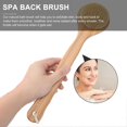 thumbnail image 2 of Bath Body Brush Long Handle Bamboo Natural Boar Bristle Soft Exfoliating Back Scrubber Shower Brush, 2 of 4