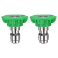 thumbnail image 1 of Consejos de Boquilla de Lavadora a Presión Uxcell de 2 Piezas, 25 Grados, Punta de Lavadora a Presión de 1/4 para Limpieza de Superficies [Orificio de 1mm], 1 of 1