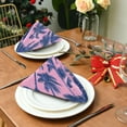 thumbnail image 3 of WOBOGO Palm Trees Cloth Napkins 6 Pieces Soft Elegant Touch Durable Absorbent Quick Drying for Elegant Dining, 3 of 8
