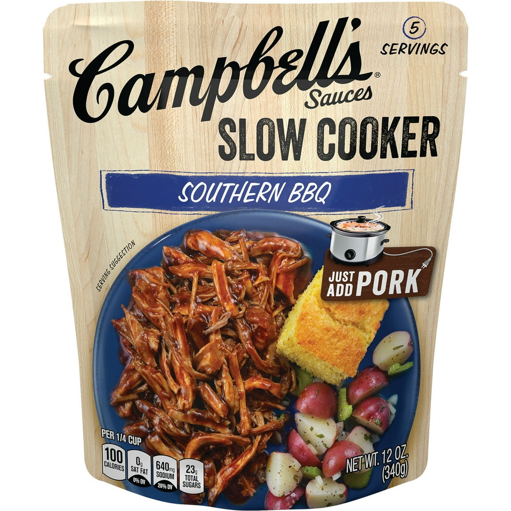 Campbell's Slow Cooker Sauces Southern BBQ, 12 oz. Pouch