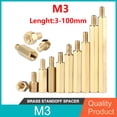 thumbnail image 2 of Thread M3 Circuit Boards Spacer Hex Brass Standoff Screw Pillar Fixed PCB Computer PC Motherboard Female Male Standoff Spacer, 2 of 4