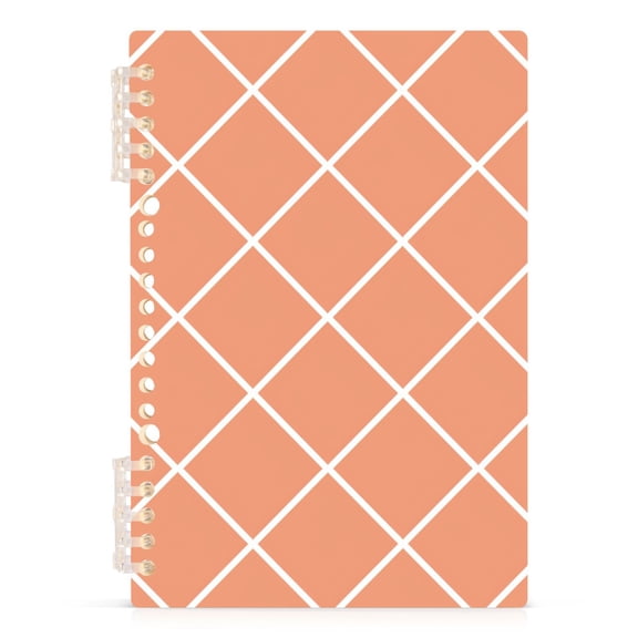 Orange Block Notebooks 1-subject Journal 60 Sheets A5 College Ruled Paper Detachable Ring 8.3"x5.7"