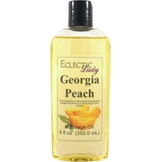 Georgia Peach Massage Oil by Eclectic Lady, 8 oz, Sweet Almond Oil and Jojoba Oil