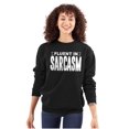 thumbnail image 3 of Fluent in Sarcasm Funny Attitude Unisex Plus Fleece Graphic Sweatshirt Brisco Brands 2X, 3 of 5