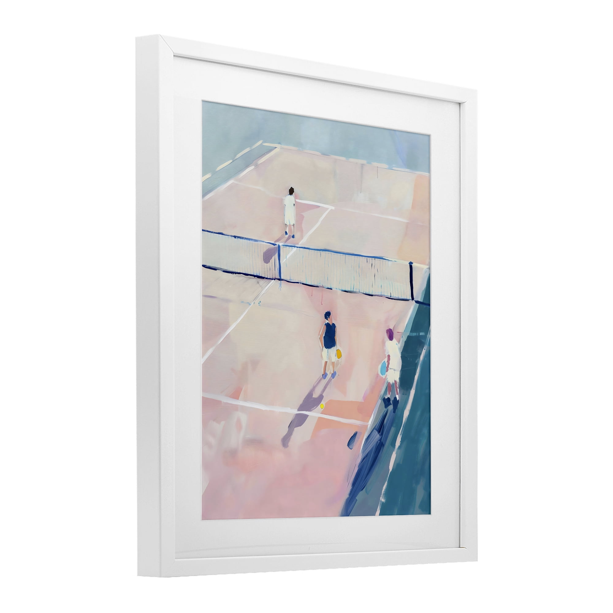Stupell Industries Summer Game of Tennis White Framed Print Under Glass, design by The Prints Vibe