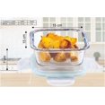 thumbnail image 2 of Contenedor de vidrio borosilicato SignoraWare Lock N Store Square High apto para microondas con tapa hermética | Tarro multiusos (800 ml, transparente, apto para alimentos), 2 of 3