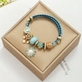 thumbnail image 4 of Women Stainless Steel Crystal Bee Charms Bracelets Wire Cable Rhinestones Disco Ball Open Adjustable Cuff Bangle DIY Jewelry, 4 of 4