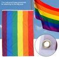 thumbnail image 3 of LAFGUR Rainbow Polyester Flag, Hand Waving Rectangular Rainbow Flag 35.4*59.1in Rectangular Flag Rainbow Flag, For Terrace, 3 of 8