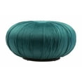 thumbnail image 4 of 25.6" x 25.6" x 13.6" Green, Velvet, Wood, Ottoman, 4 of 6