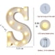 thumbnail image 2 of Luces LED de marquesina con letras, 26 letras del alfabeto iluminadas, letrero con números y letras para bodas, fiestas de cumpleaños, lámpara navideña a pilas, luz nocturna, decoración para el hogar, 2 of 5