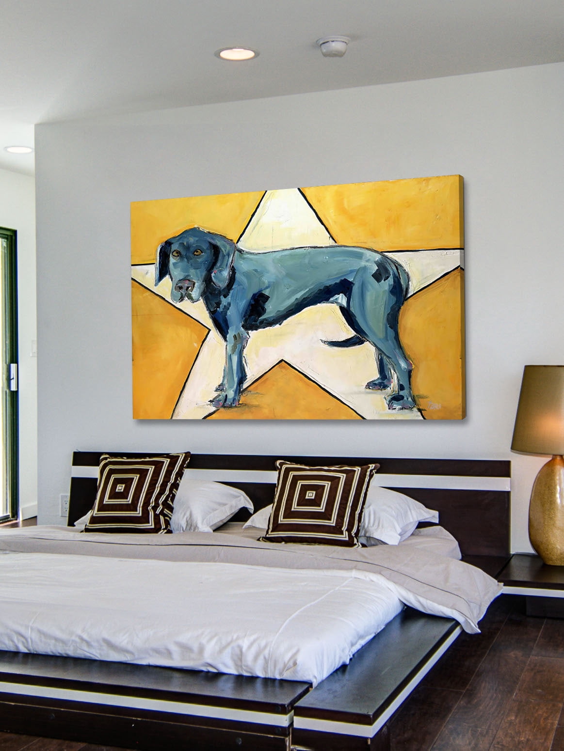 Marmont Hill "Star Dog" by Tori Campisi Painting Print on Canvas
