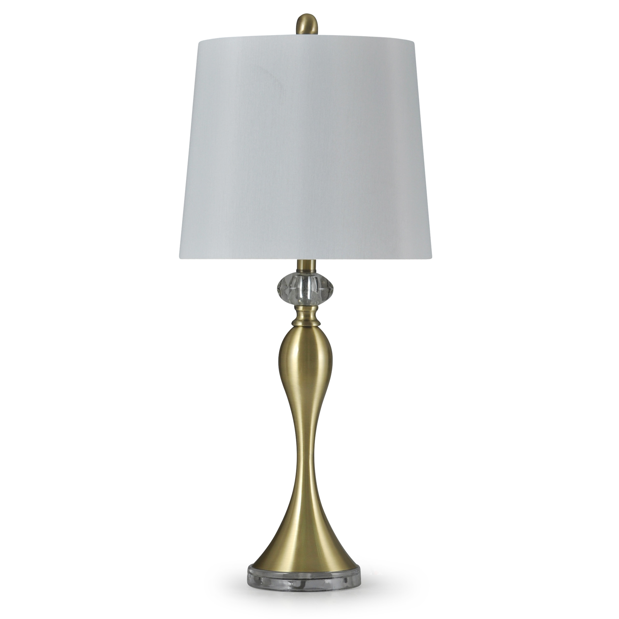 Sullivan Brushed Brass Table Lamp with Acrylic Base and ...