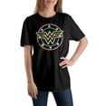 thumbnail image 2 of Wonder Woman Comic Book Superhero Women's Black Graphic Tee- Medium, 2 of 3