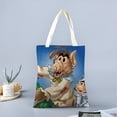thumbnail image 2 of ALF: The Animated Series Bolso de tela con estampado de lienzo para mujer, bolsa de compras reutilizable y estética, con cremallera interior, regalo para mujer,38*45cm., 2 of 6