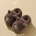 thumbnail image 2 of Capybara Plush Slippers for Family, Soft Warm Indoor House Shoes, Cozy Anti-Slip Sole, Cute Animal Design, Fluffy Winter Home Bedroom Slippers, Gift for Women and Men, 2 of 8