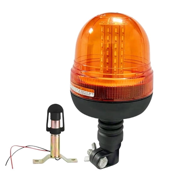 Amber Beacon LED Emergency Strobe Lights, LED Emergency Flashing Amber Rotating 12v/24v 60LEDs Lights for Tractor Snow Plow