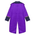 thumbnail image 4 of Kaerm Manteau Prince Médiéval pour Enfants Garçons Révolutionnaire Guerre Manches Longues Queue-de-Pie Victorienne Blazers Manteau de Magicien Spectacle Violet 16, 4 of 6