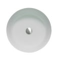 thumbnail image 5 of Vinnova Ferrol 16.5-inch White Glass Round Bathroom Vanity over-mounted Vessel Sink Bowl, 5 of 8