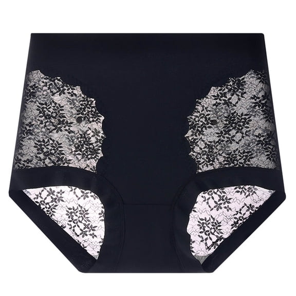 yunLCZ Women Seamless Hipster Underwear Custom High Waist Striped Tangas No Show Bikini Custom Thongs Women Underwear Cotton Thong Wasit Hipster Brief Panties for Ladies