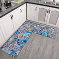 thumbnail image 3 of pbgtywd Dahlia Floral Carpets Kitchen Floor Carpets, 3 of 7