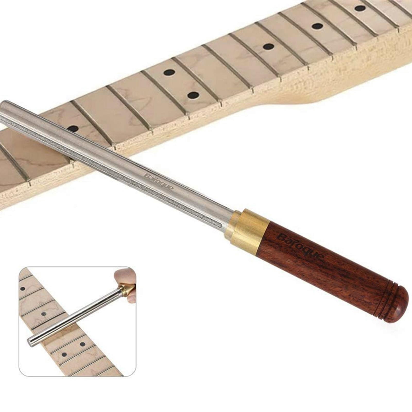 LeeQinersw Guitar Fret Crowning Dressing File Luthier Tools Wood Handle Professional Guitar