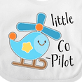 thumbnail image 4 of Inktastic Little Co-Pilot- Cute Helicopter Boys or Girls Baby Bib, 4 of 4