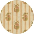 thumbnail image 1 of Ahgly Company Machine Washable Indoor Round Transitional Orange Gold Area Rugs, 4' Round, 1 of 7