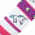 thumbnail image 4 of Cool Socks, Womens, Knee High Compression Socks, Unicorns Print, 4 of 6