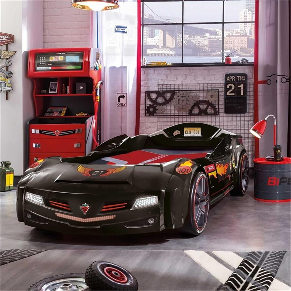 Cilek GTS Biturbo Twin-Size Children's Race Car Bed with Lights and Remote Control, Black - Walmart.com Cilek GTS Biturbo Twin-Size Children's Race Car Bed with Lights and Remote Control, Black - Walmart.com