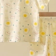 thumbnail image 3 of Cathalem Toddler Short Pajamas Sets Thin Summer Casual Tshirts Shorts PJ Outfits Baby Boys Graphic Sleepwear Clothes Yellow 4-5 Years, 3 of 3
